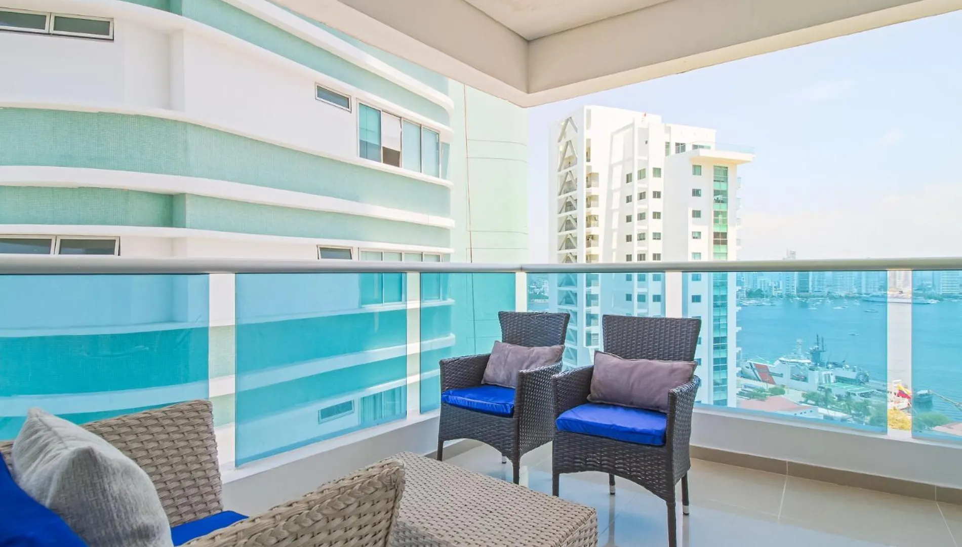 Apartmán Vista De Lujo Al Mar Y La Bahia Cartagena Kolumbie